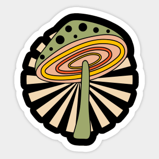 Retro mushroom Sticker